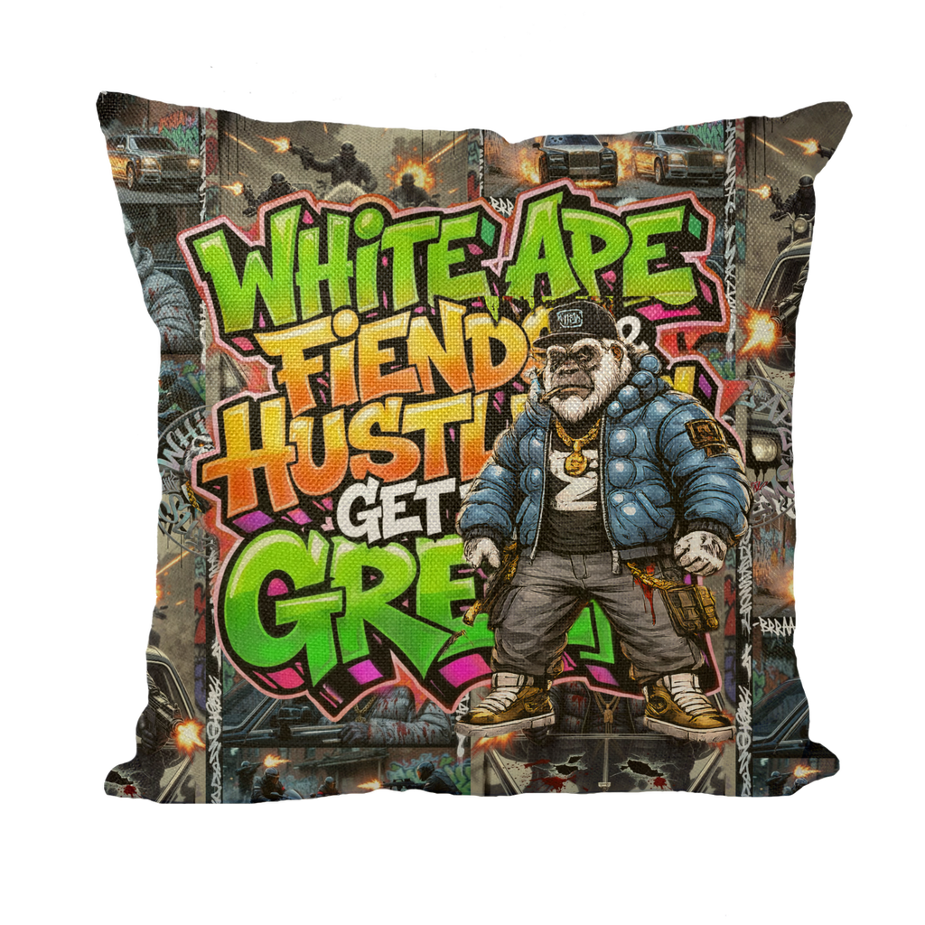 Fiends Get The Green CLASSIC S.W.A. THROW PILLOW WITH INSERT