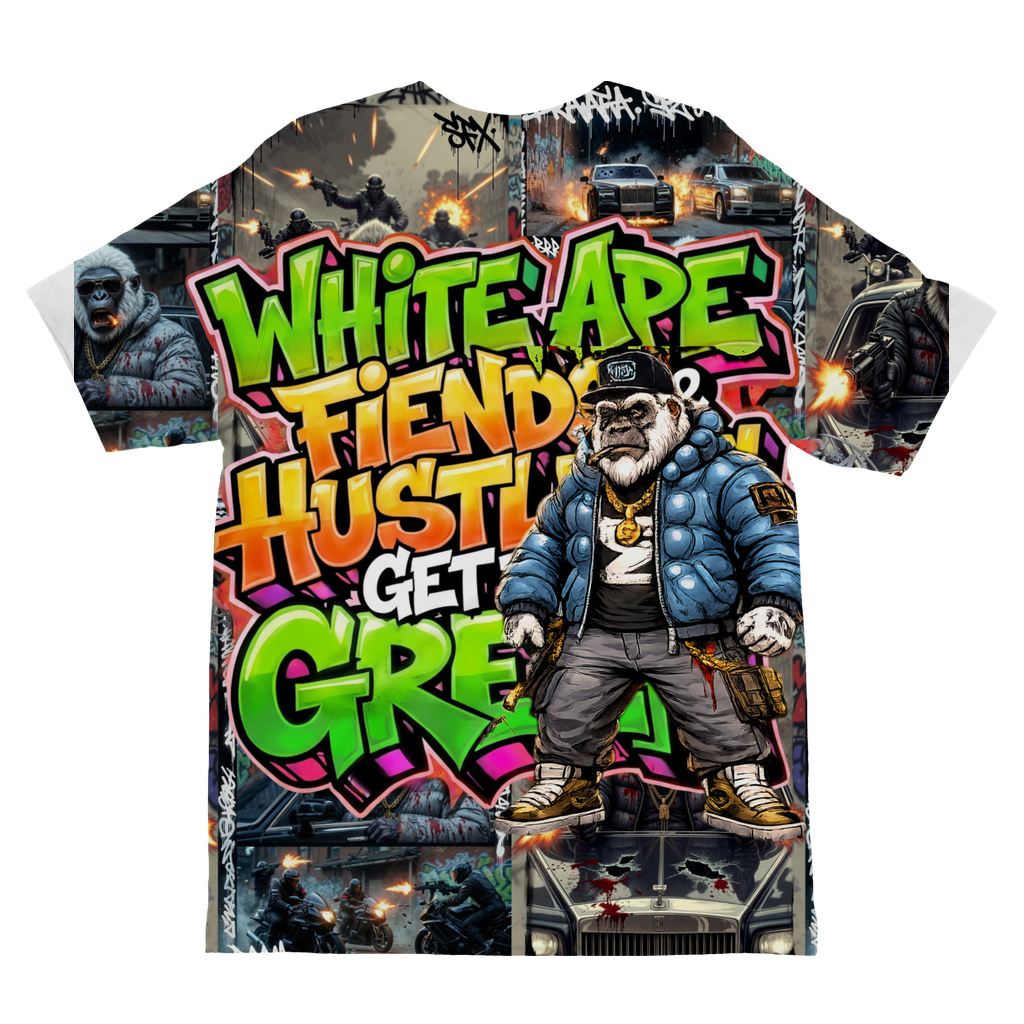 Fiends Get The Green White ape Supreme Kids T-Shirt