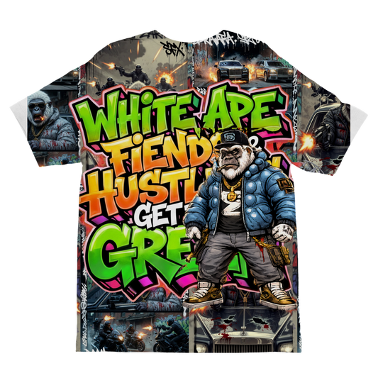 Fiends Get The Green White ape Supreme Kids T-Shirt