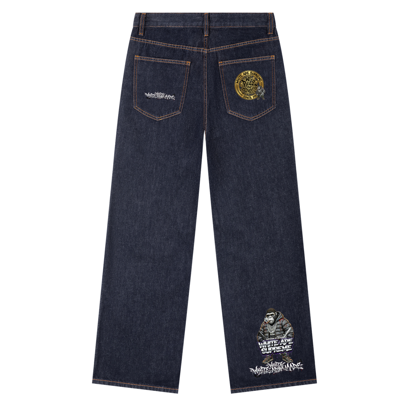 Ape Heavyweight Straight Leg Denim Jeans