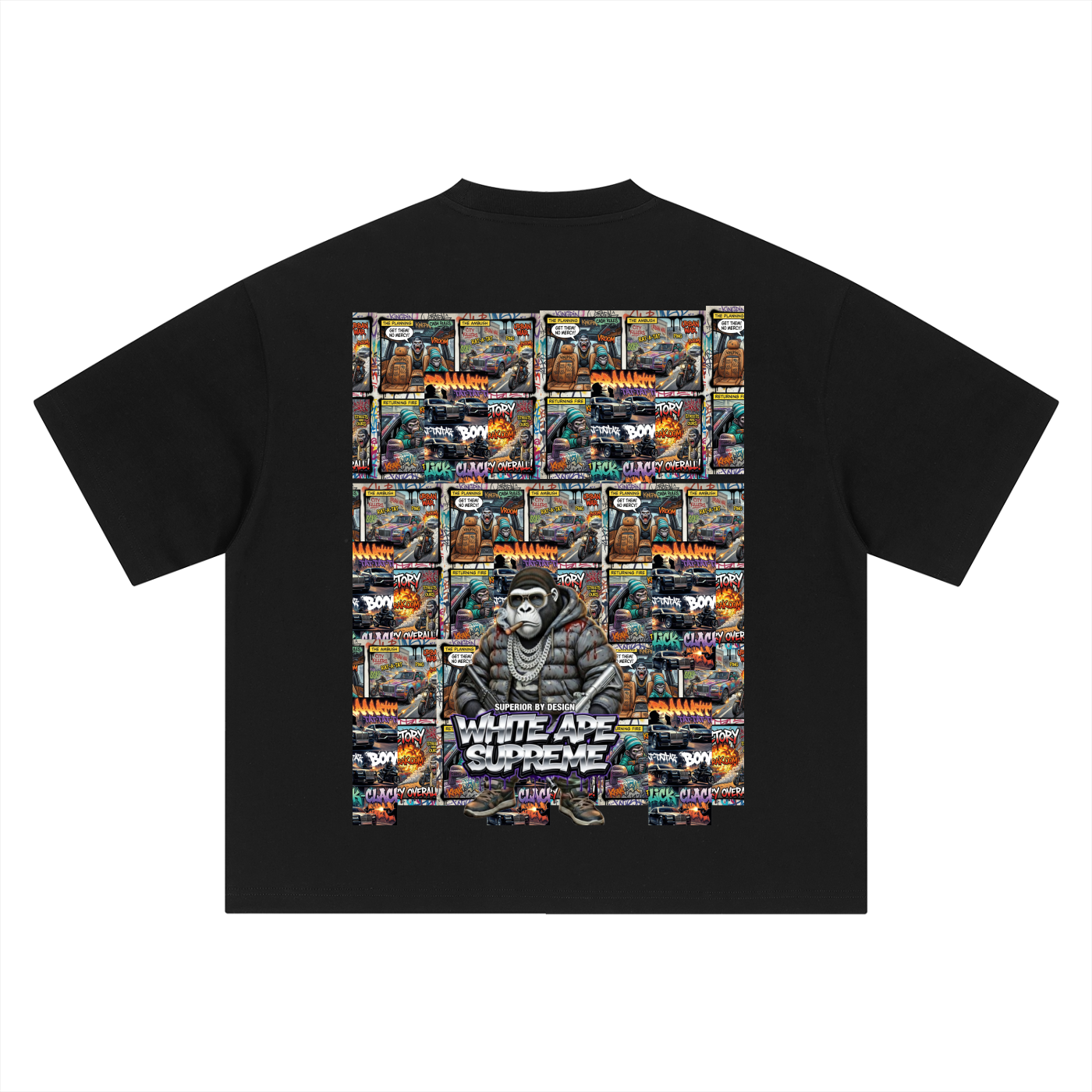 COMIC ART APE FIENDS GHETTO SHIRT