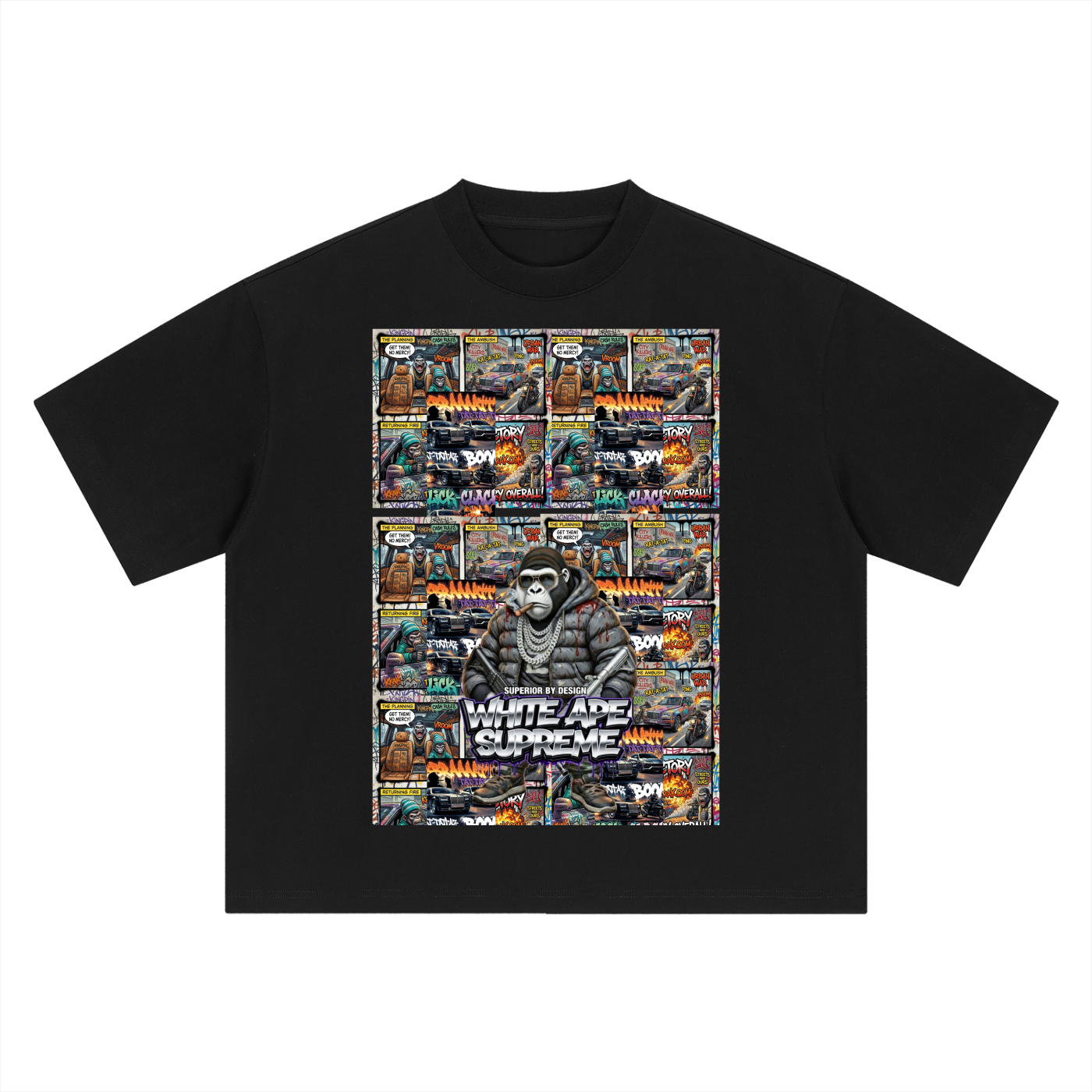 COMIC ART APE FIENDS GHETTO SHIRT