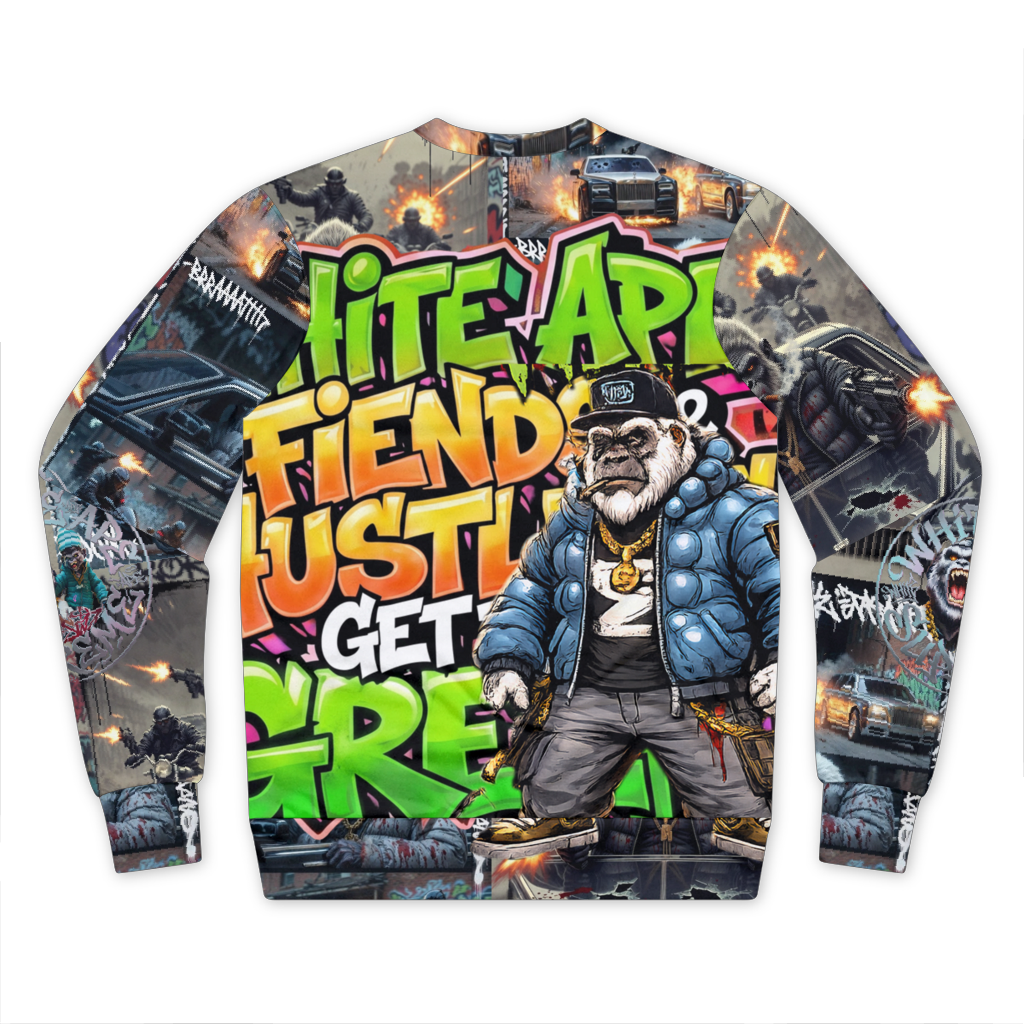 Fiends Get The Green Maniak Mayhem Mascot Sweat Shirt