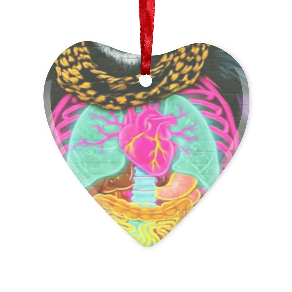 FLIGHT OF THE APE Glass Hanging Ornament