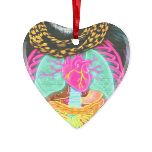 FLIGHT OF THE APE Glass Hanging Ornament